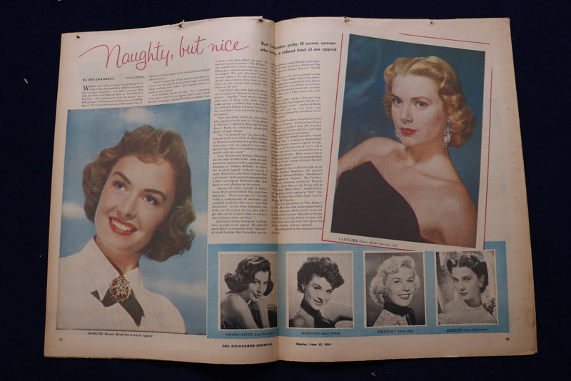 1954 JUNE 13 SCREEN RADIO TELEVISION MAGAZINE - DONLON-CASTLE COVER - E 23111