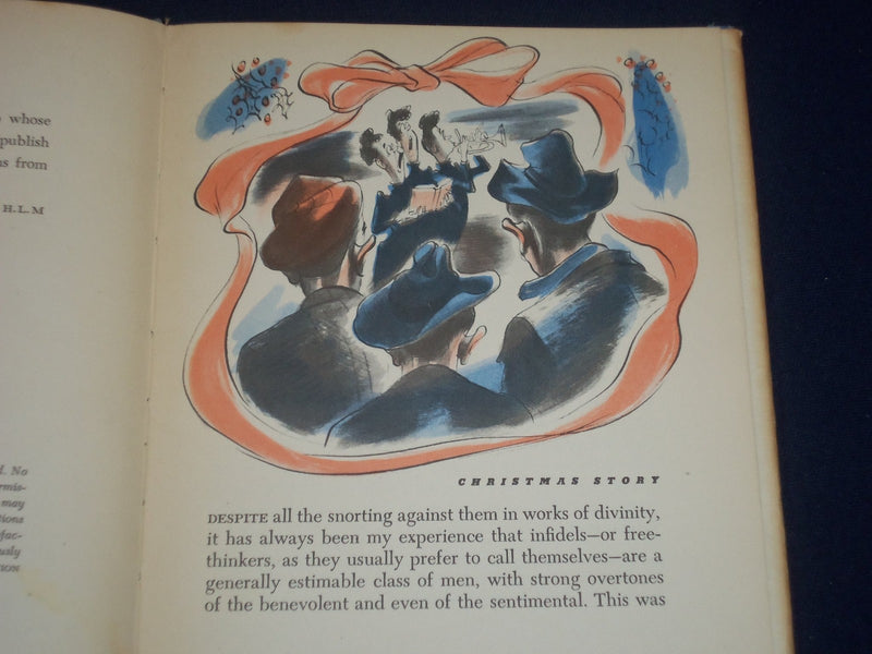 1945 CHRISTMAS STORY BOOK BY H. L. MENCKEN - ILLUSTRATIONS BY CRAWFORD - KD 2484