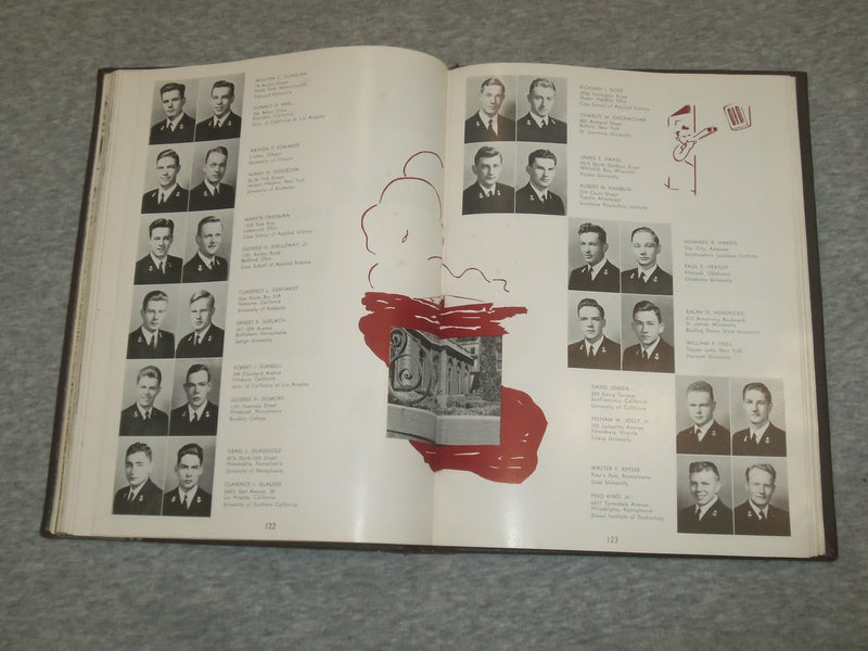 1940-1945 U.S. NAVAL RESERVE MIDSHIPSMEN'S SCHOOL YEARBOOK - NEW YORK - YB 2064