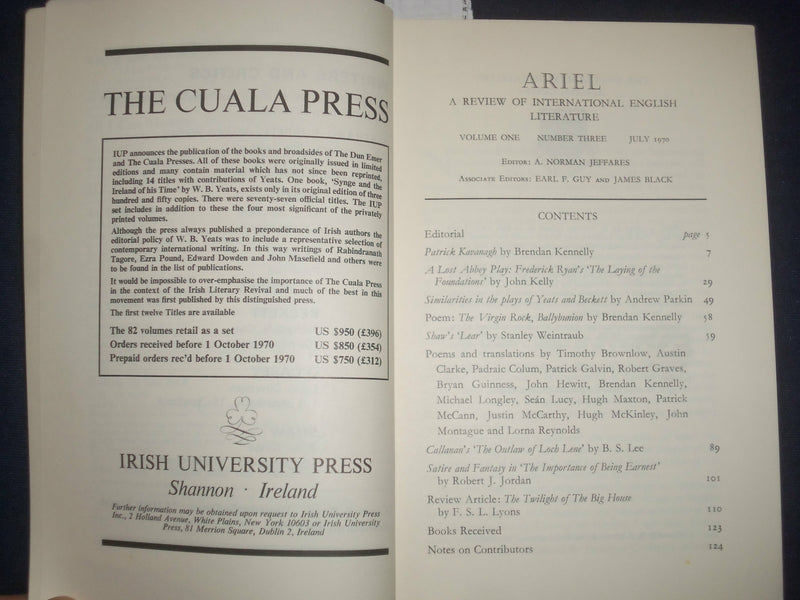 1970 JULY ARIEL MAGAZINE - UNIVERSITY OF CALGARY - J 6422