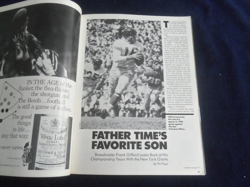 1984 OCT 8 GAMEDAY MAGAZINE - NEW YORK GIANTS VS. SAN FRANCISCO 49ERS - SP 4834W