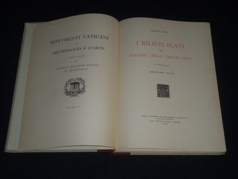 1945 IRILIEVI FLAVI DEL PALAZZO DELLA CANCELLERIA BY MAGI VOLUME NO. 6 - Z 67