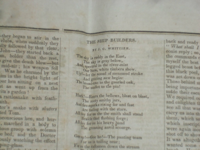 1846 MAY 2 MASSACHUSETTS PLOUGHMAN - EVERETT INAUGURATED AT HARVARD - NP 5123
