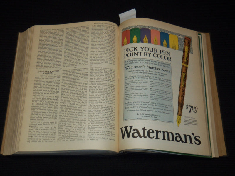 1927 JULY 1-DECEMBER 15 FORBES MAGAZINE BOUND VOLUME - NICE ADS - R 10B