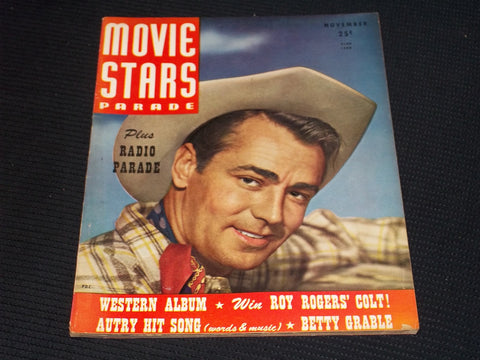1947 NOVEMBER MOVIE STARS PARADE MAGAZINE - ALAN LADD FRONT COVER - E 16424