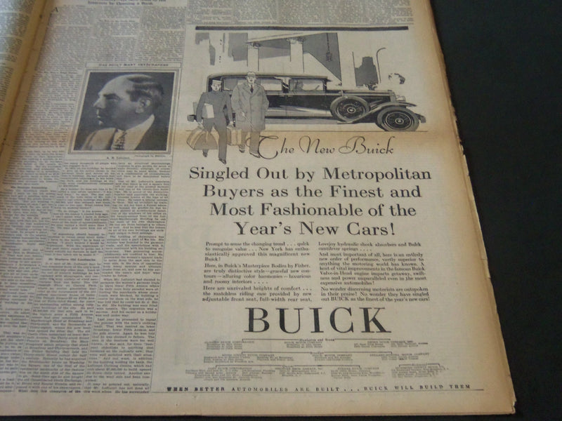 1929 JAN 20 NEW YORK TIMES AUTO - TRYING TO UNLOCK WHEELS OF TRAFFIC - NT 6624