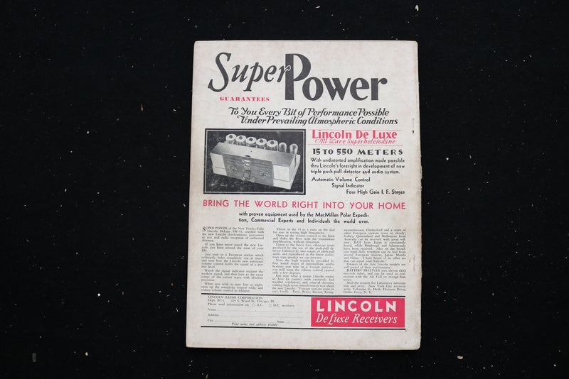 1933 FEBRUARY RADIO-CRAFT MAGAZINE - HOW TO MAKE THE AMPLITENNA COVER - E 11174