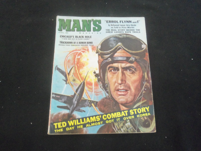1961 APRIL MAN'S MAGAZINE - TED WILLIAMS' COMBAT STORY - J 7747