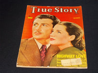 1940 NOVEMBER TRUE STORY MAGAZINE - ROBERT TAYLOR NORMA SHEARER COVER - E 15087