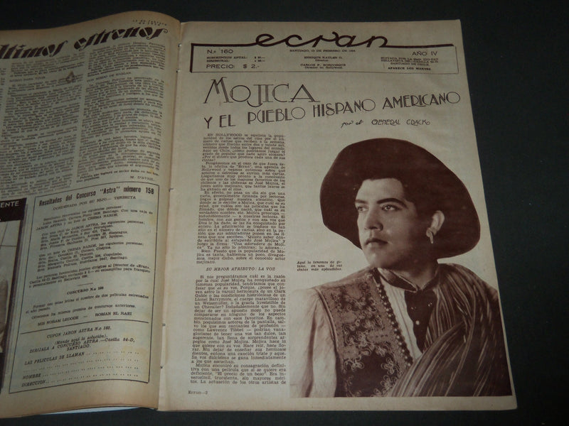 1934 FEB 13 ECRAN SPANISH MAGAZINE - KATHERINE HEPBURN COVER - ST 4779