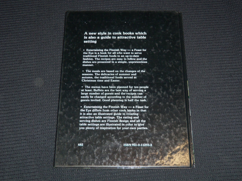 1982 ENTERTAINING THE FINNISH WAY HARDCOVER BOOK BY RING - KD 7776