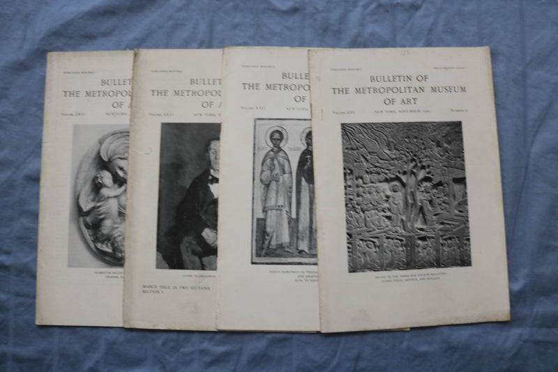 1929-1940 BULLETIN OF THE METROPOLITAN MUSEUM OF ART - LOT OF 32 - O 3879
