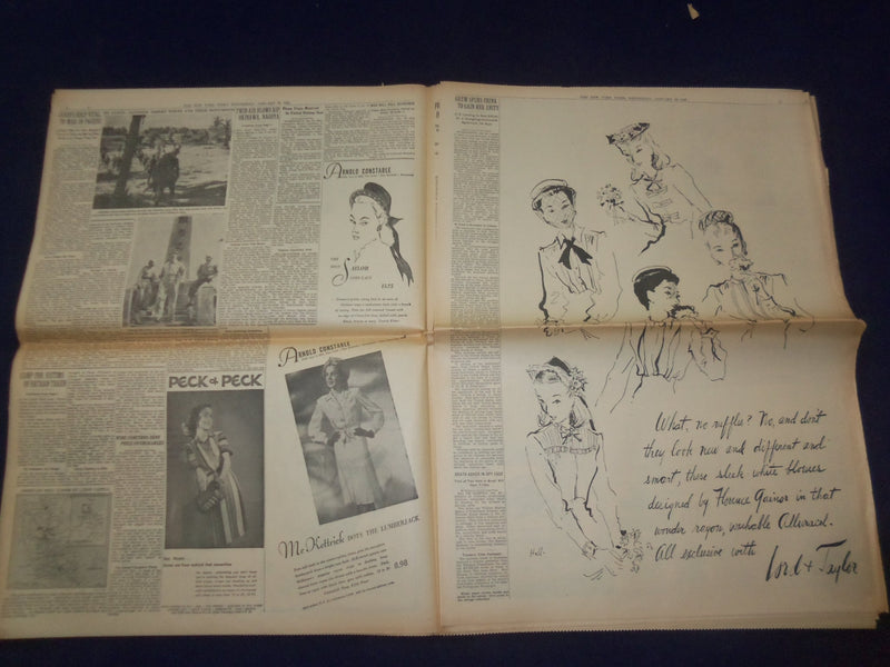 1945 JAN 24 NEW YORK TIMES - RUSSIANS REACH THE ODER ON 37-MILE FRONT - NP 6661