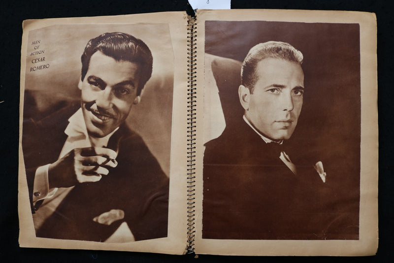 1930'S MOVIE STARS SCRAPBOOK, LOADED - GINGER ROGERS - HUMPHREY BOGART - E 24900
