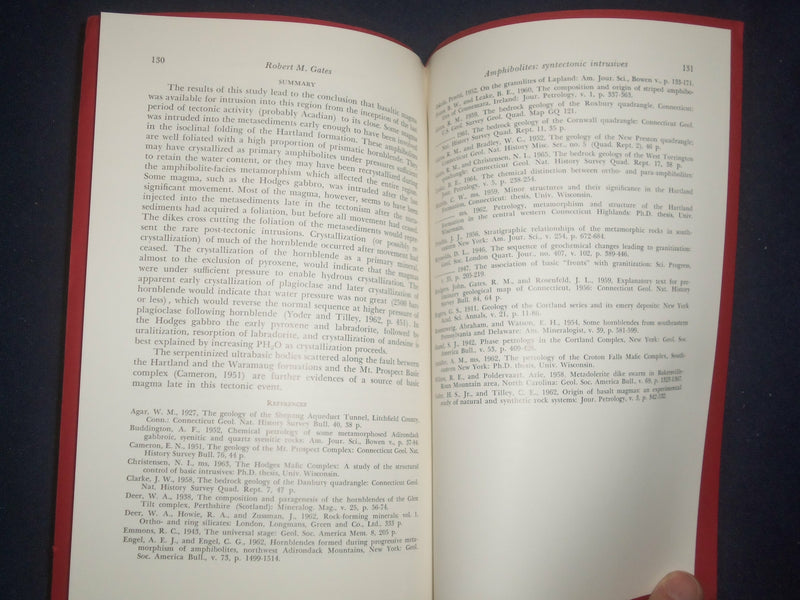 1967 CONNECTICUT GEOLOGICAL AND NATURAL HISTORY SURVEY - REPRINTED - J 6458