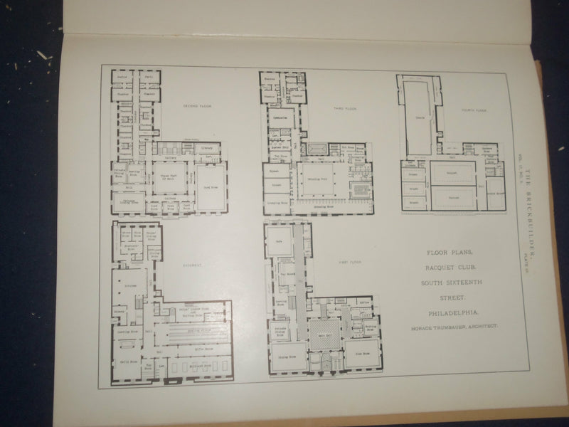 1908 MAY THE BRICKBUILDER MAGAZINE - AN ARCHITECTURAL MONTHLY - ST 258F