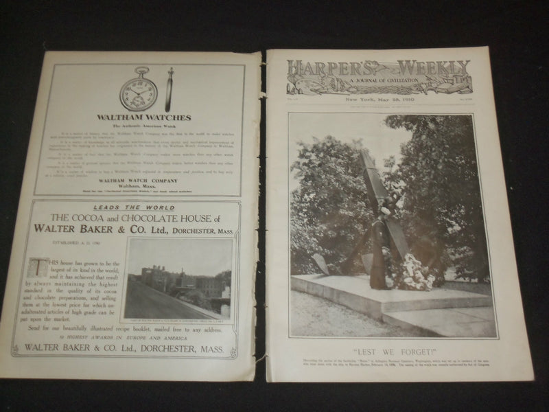 1910 MAY 28 HARPER'S WEEKLY MAGAZINE - NEW ENGLAND INDUSTRIAL NUMBER - ST 6370