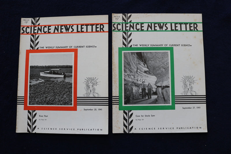 1941 SCIENCE NEWS LETTER - LOT OF 27 - O 3422