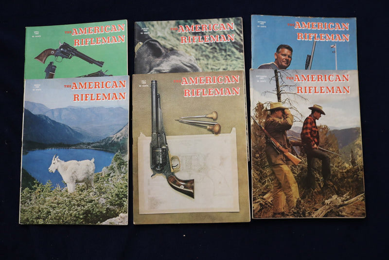 1954-1975 THE AMERICAN RIFLEMAN MAGAZINE - LOT OF 42 - O 3578