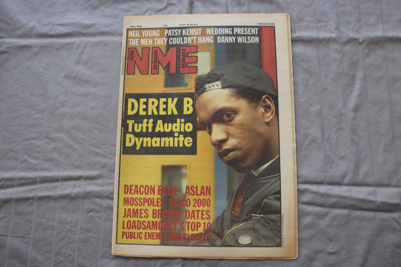 1988 MAY 7 NEW MUSICAL EXPRESS NEWSPAPER - DEREK B COVER - NP 9283