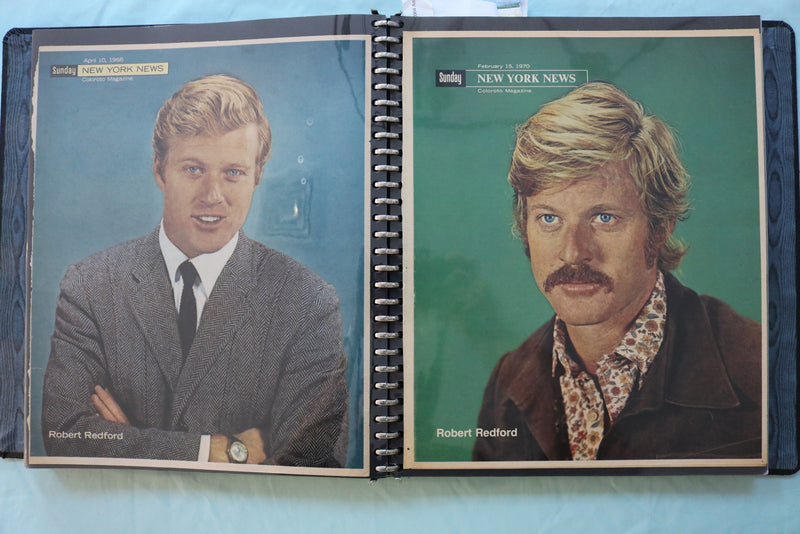 HOLLYWOOOD STARS SCRAPBOOK - MAGAZINE PHOTOS - GINGER ROGERS-ROBERT REDFORD- #39