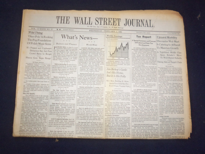 1996 FEBRUARY 7 THE WALL STREET JOURNAL - WAL-MART CATERING TO AFFLUENT - WJ 142