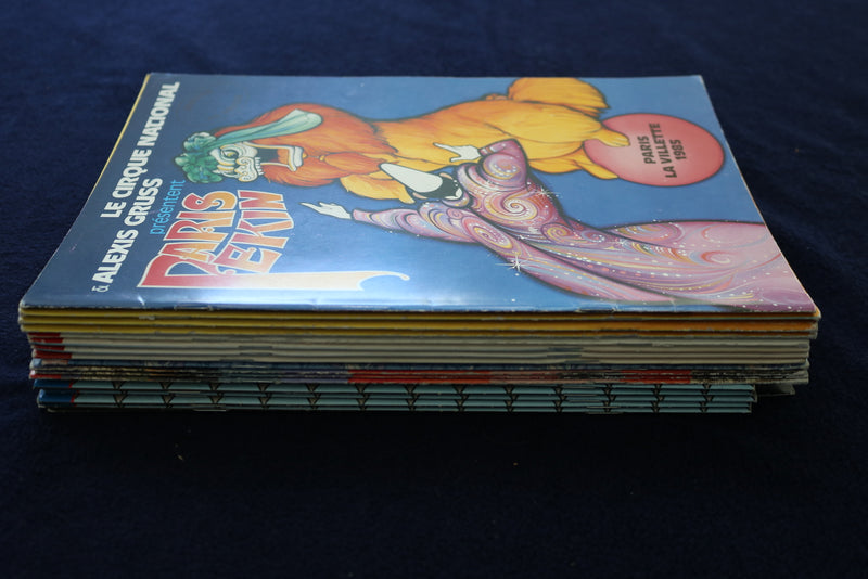 1985-1994 ALEXIS GROSS CIRCUS PROGRAMS - FRENCH - LOT OF 18 - O 3514