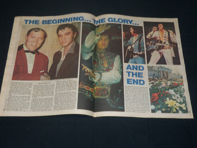 1977 THE STAR NEWSPAPER LOT OF 5 - ELVIS SOUVENIR 8-PAGE PULLOUT - NP 4900