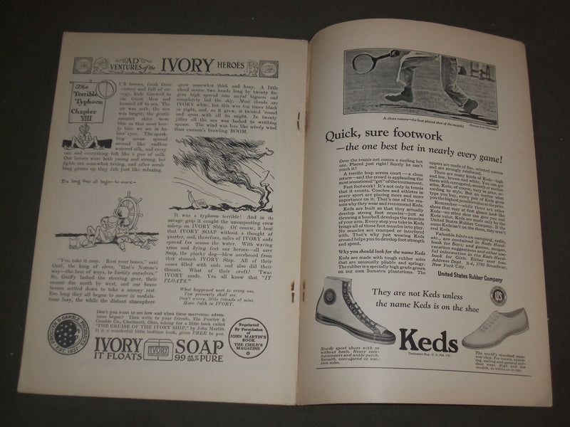1923 AUGUST ST. NICHOLAS MAGAZINE - ILLUSTRATIONS, STORIES & ADS - B 4632