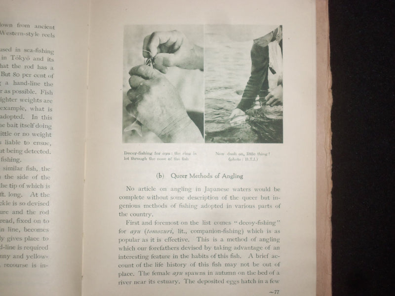 1940 ANGLING IN JAPAN SOFTCOVER BOOK BY MEIZI MATUZAKI - TOURIST LIBRARY- J 9821
