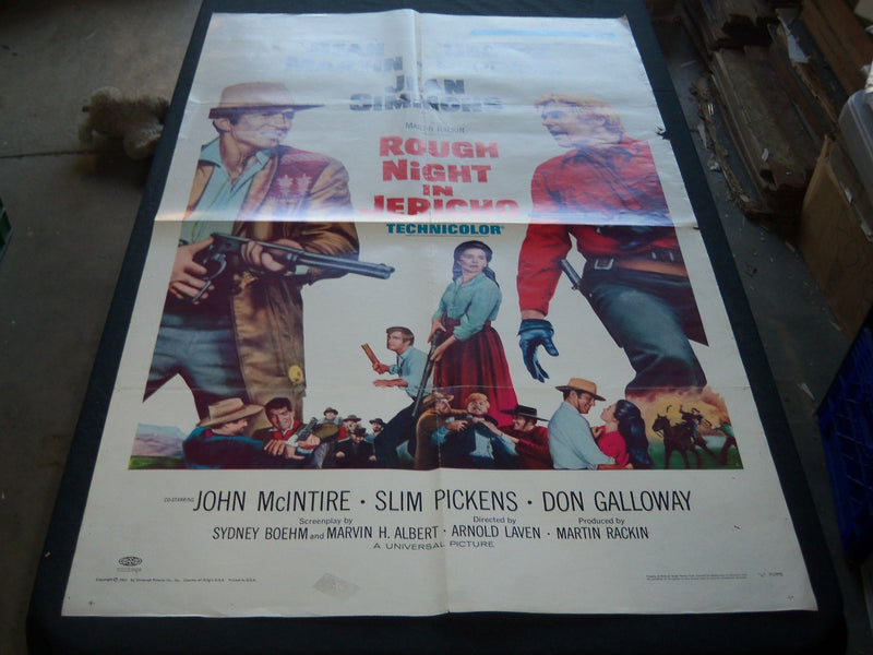 1967 ROUGH NIGHT IN JERICHO MOVIE POSTER - DEAN MARTIN - GEORGE PEPPARD - P 520