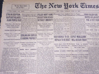 1924 JUNE 19 NEW YORK TIMES - ETNA IN ERUPTION, BLOTS OUT VILLAGES - NT 5123