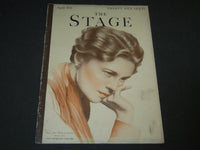 1933 APRIL THE STAGE MAGAZINE - EVA LE GALLIENNE - GREAT PHOTOS & ADS - ST 24