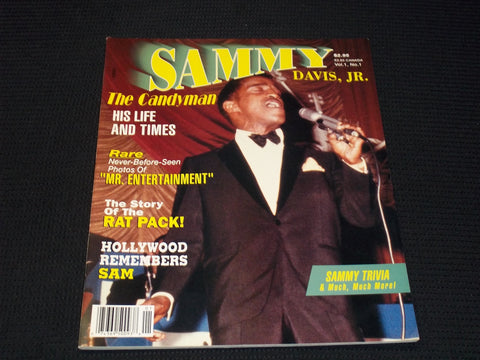 1990 VOL 1 #1 SAMMY DAVIS JR. MAGAZINE - THE CANDYMAN COVER - E 13201
