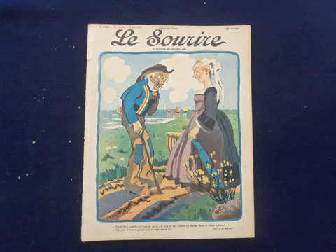 1908 JUNE 13 LE SOURIRE MAGAZINE - ILLUSTRATED COMEDY - FRENCH TEXT - SP 4867L