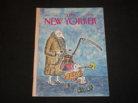 1989 JANUARY 2 THE NEW YORKER MAGAZINE - ILLUSTRATED COVER - NY 1369