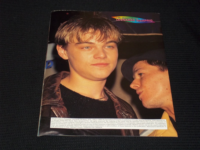 VOL 1 #4 CELEBRITY SERIES POSTER MAGAZINE - LEONARDO DICAPRIO COVER - E 16914