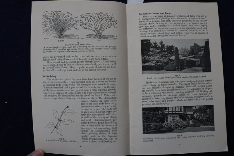 1950 THE SEYMOUR SMITH HOW TO PRUNE SOFTCOVER BOOKLET - K 1412
