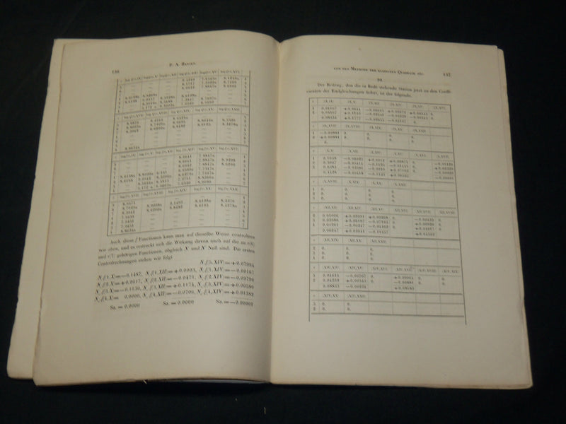 1868 FORTGESETZTE GEODATISCHE UNTERSUCHUNGEN GERMAN BOOK BY P. A HANSEN - J 5893