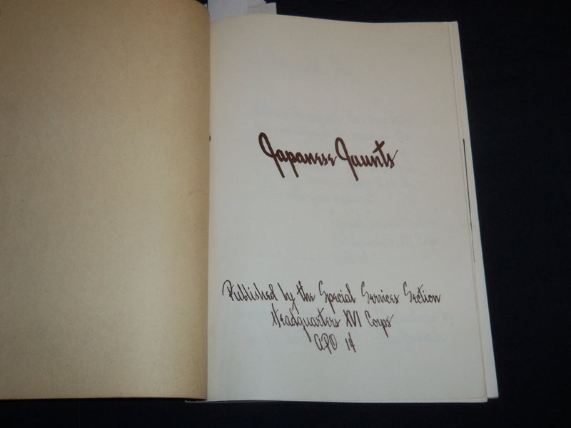 1954 JUNE JAPANESE JAUNTS MAGAZINE - SECOND PRINTING - J 8575