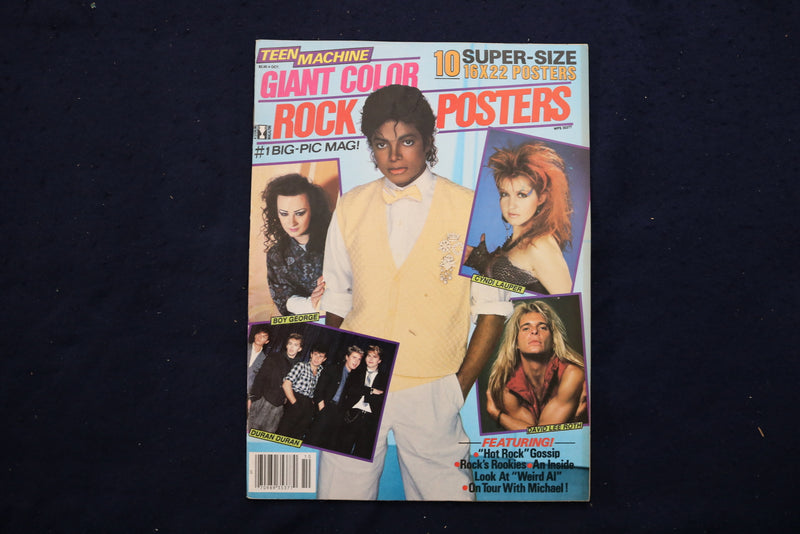 1984 TEEN MACHINE ROCK POSTERS MAGAZINE - MICHAEL JACKSON COVER - E 18796