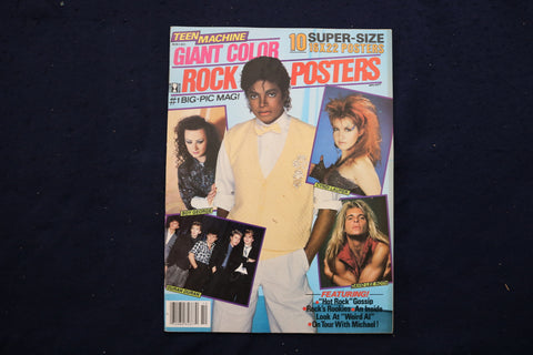 1984 TEEN MACHINE ROCK POSTERS MAGAZINE - MICHAEL JACKSON COVER - E 18796