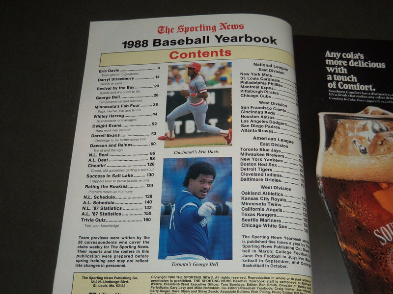 1984-1988 THE SPORTING NEWS BASEBALL YEARBOOK LOT OF 3 - O 1611