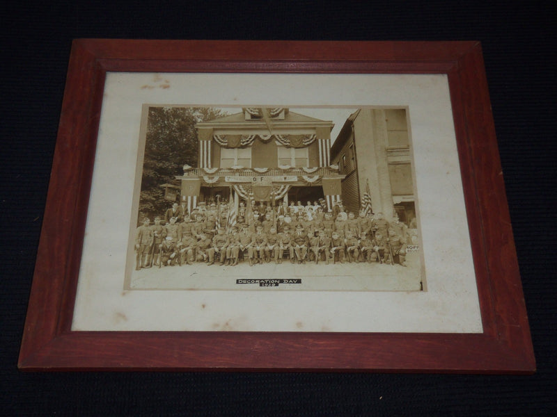 1929 DECORATION DAY VFW POST 184 FRAMED PHOTO - 15 1/2x13 1/2 - #216