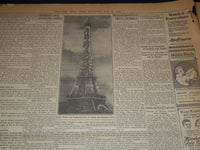 1927 MAY 28 NEW YORK TIMES - LINDBERGH THRILLS PARIS IN AIR STUNTS - NT 9553
