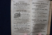1842-1849 WORCESTER BUSINESS DIRECTORY AND ADVERTISER - LOT OF 6 - KD 9550