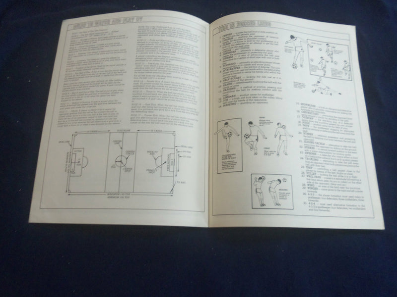 1978 JANUARY 8 TANGERINE BOWL SOCCER PROGRAM - EAST VS. WEST - ST 6362F