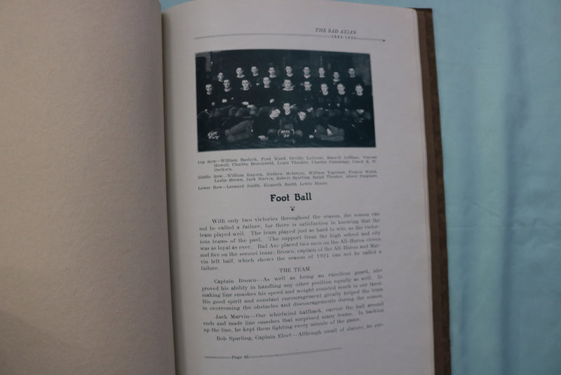 1925 THE BAD AXIAN BAD AXE HIGH SCHOOL YEARBOOK - BAD AXE, MICHIGAN - YB 3570