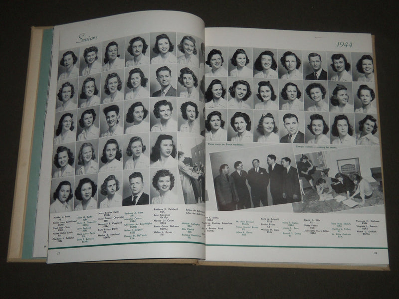 1944 ATHENA OHIO UNIVERSITY YEARBOOK - NICE PHOTOS - YB 1224