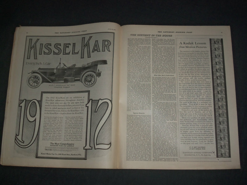 1911 JULY 22 THE SATURDAY EVENING POST MAGAZINE - ILLUSTRATED COVER - SP 2470I